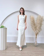 *S&C Made* Sleeveless Pleats Body Fit Mermaid Maxi Dress (XS-L)