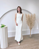 *S&C Made* Sleeveless Pleats Body Fit Mermaid Maxi Dress (XS-L)