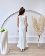 *S&C Made* Sleeveless Pleats Body Fit Mermaid Maxi Dress (XS-L)