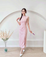 Classic Sleeveless Side Slit Qipao BABY PINK (SML)