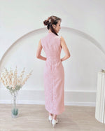 Classic Sleeveless Side Slit Qipao BABY PINK (SML)