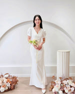 *PLUS SIZE* Classic V Neck Mermaid Maxi Dress (S-2XL)