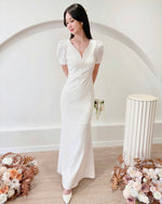 *PLUS SIZE* Classic V Neck Mermaid Maxi Dress (S-2XL)