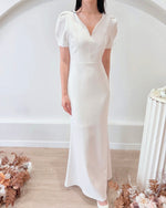 *PLUS SIZE* Classic V Neck Mermaid Maxi Dress (S-2XL)