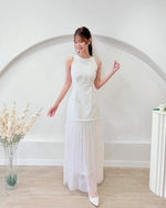 Cut In Design Mesh Maxi Dress (S-L)