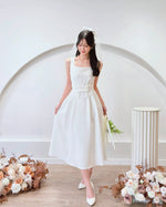 Sleeveless Ribbon Belt Design Flare Dress (S-XL)