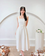 Sleeveless Ribbon Belt Design Flare Dress (S-XL)