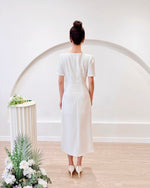 *PLUS SIZE* Square Neck Pleats Midi Dress (S-2XL)
