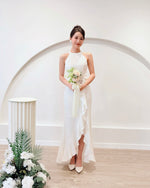 *S&C Made* Halter Ruffles Mermaid Maxi Gown (XS-L)
