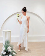 *S&C Made* Halter Ruffles Mermaid Maxi Gown (XS-L)