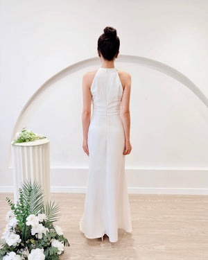 *S&C Made* Halter Ruffles Mermaid Maxi Gown (XS-L)