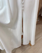 Elastic Sleeve Off Shoulder Flare Maxi Gown (S-XL)
