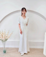 V Pleats Design Mermaid Maxi Gown (S-L)