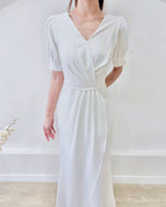 V Pleats Design Mermaid Maxi Gown (S-L)