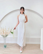 Classic Halter Slit Maxi Dress (S-L)