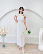 Classic Halter Slit Maxi Dress (S-L)