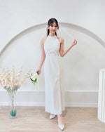 Classic Halter Slit Maxi Dress (S-L)