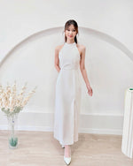 Classic Halter Slit Maxi Dress (S-L)