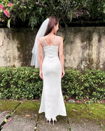 Mesh Sleeveless Body Fit Mermaid Maxi Gown *with padding* (XS-M)