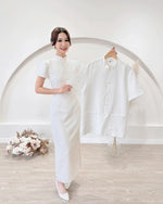 *S&C Made* Oriental Knot Men Qipao Top WHITE/ WINE RED (M-2XL)