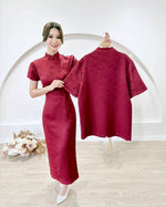 *S&C Made* Oriental Knot Men Qipao Top WHITE/ WINE RED (M-2XL)