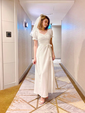 Classic Sweetheart Flare Maxi Gown WHITE (S-XL)