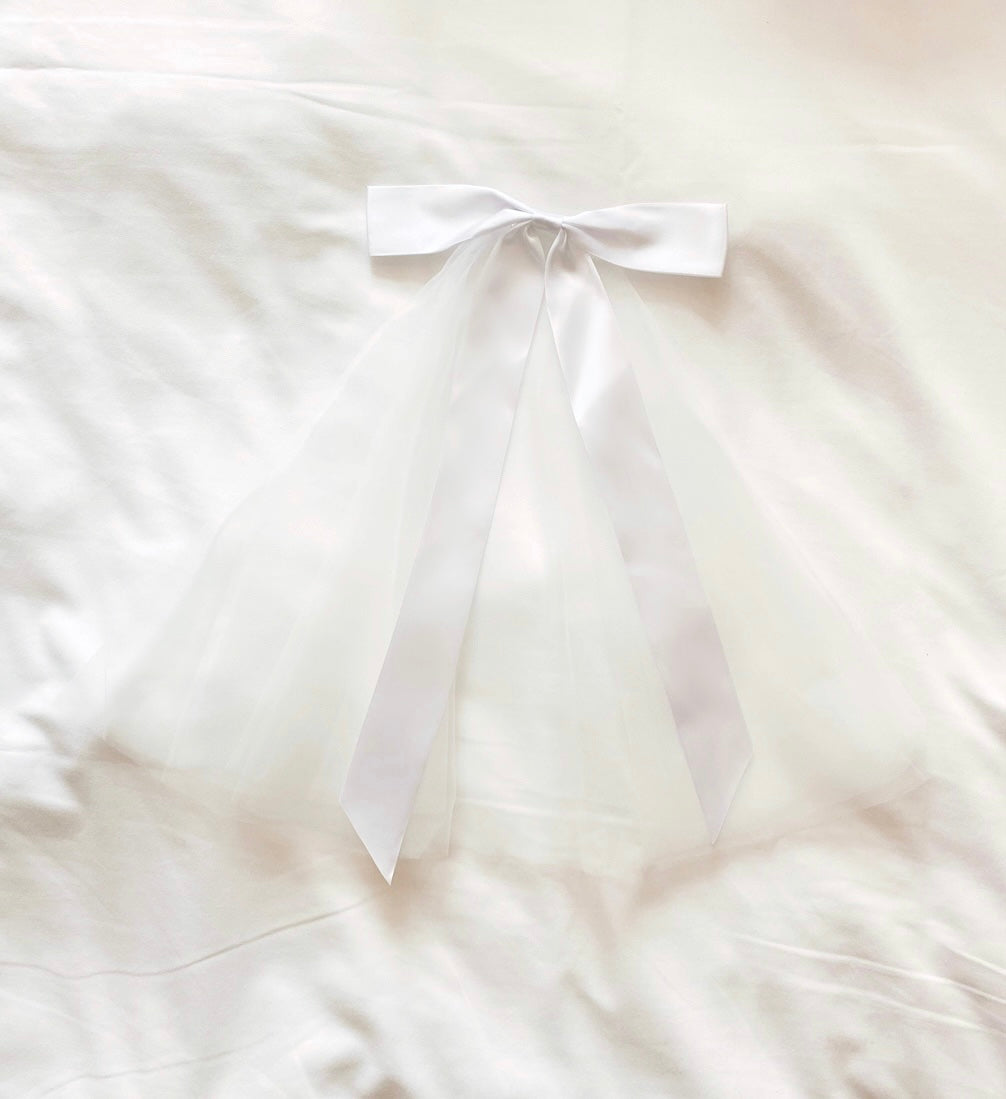 Ribbon Short Bridal Veil