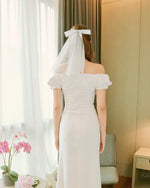 Ribbon Short Bridal Veil