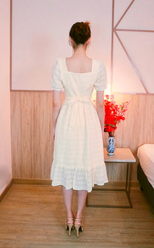 Square Neck Pleats Eyelet Flare Dress CHERRY RED (S ONLY) Sweet & Classy Co. Square Neck Pleats Eyelet Flare Dress CHERRY RED (S ONLY) Sweet & Classy Co.