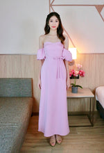 Sweetheart Puff Off Shoulder Maxi Dress LILAC (ML)