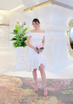 *S&C MADE* Fishtail Off Shoulder Midi Dress (ML)