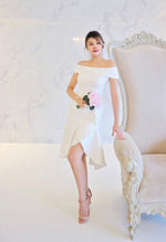 *S&C MADE* Fishtail Off Shoulder Midi Dress (ML)
