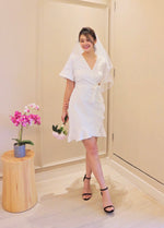 *S&C MADE* V Ruffles Mermaid Dress WHITE (S-XL)