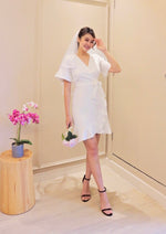 *S&C MADE* V Ruffles Mermaid Dress WHITE (S-XL)