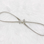 SILVER elastic belt